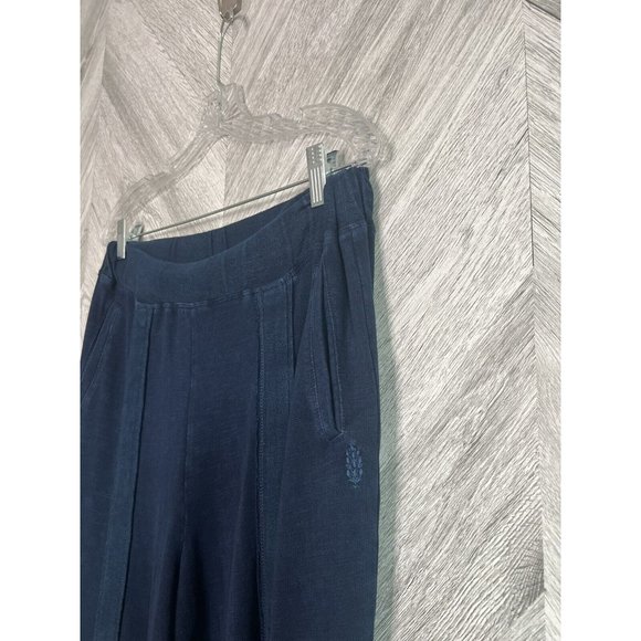 Free People Embers Wide Leg Pants Deep Navy Size Small - Picture 5 of 10